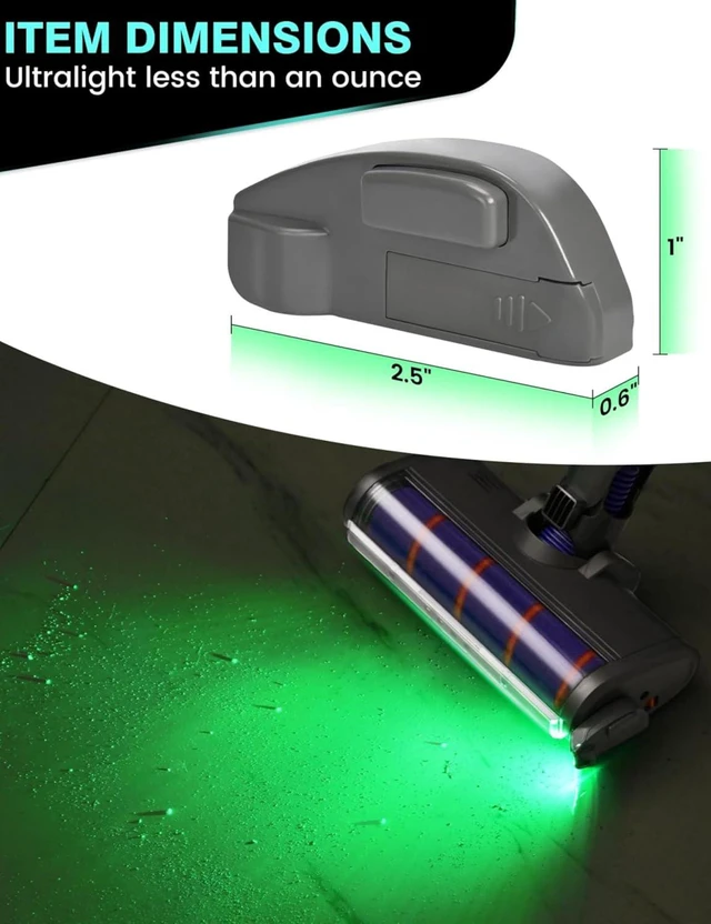 Alt view image 5 of 7 - Vacuum Light for Shark Vacuum Attachments, Vacuum Cleaner Dust Display LED Lamp for, Reveal Microscopic Dust Pet Hair Cat Dog