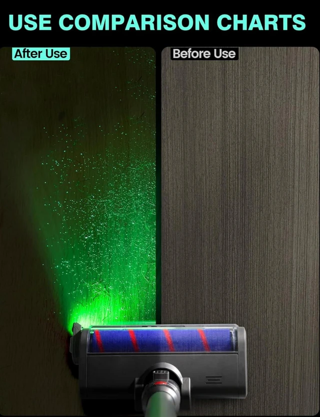 Alt view image 3 of 7 - Vacuum Light for Shark Vacuum Attachments, Vacuum Cleaner Dust Display LED Lamp for, Reveal Microscopic Dust Pet Hair Cat Dog