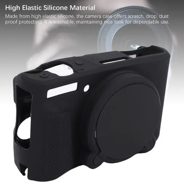 Alt view image 3 of 7 - Silicone Chamber to Sliding Against Sliding Adjustment to the Digital Chamber SX740 SX730 Soft Protective Cover for Outdoor Travelers (Black)
