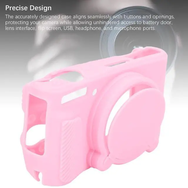 Alt view image 3 of 7 - Silicone Chamber to Sliding Against Sliding Adjustment to the Digital Chamber SX740 SX730 Soft Protective Cover for Outdoor Travelers (Pink)