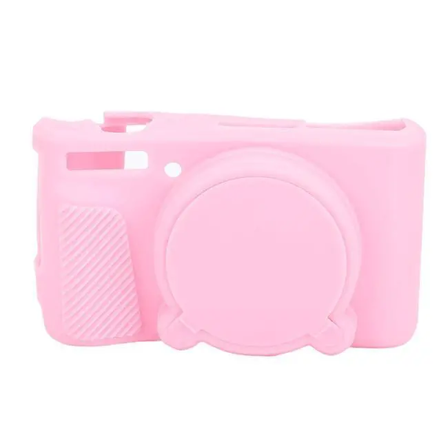 Alt view image 6 of 7 - Silicone Chamber to Sliding Against Sliding Adjustment to the Digital Chamber SX740 SX730 Soft Protective Cover for Outdoor Travelers (Pink)