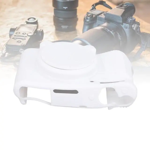 Alt view image 5 of 7 - Silicone Chamber to Sliding Against Sliding Adjustment to the Digital Chamber SX740 SX730 Soft Protective Cover for Outdoor Travelers (White)