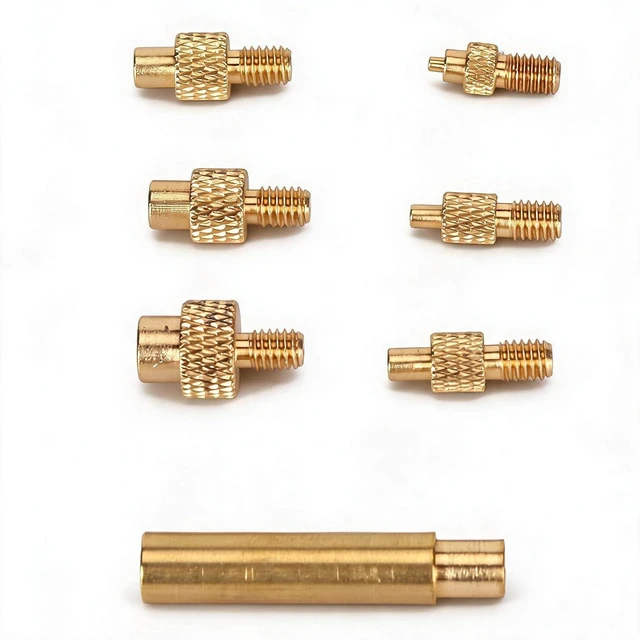 Main image of Heat Set Insert Tips for Sizes M2 M2.5 M3 M4 M5 M6 1/4 Inch M8, Soldering Iron Tips for 3D Printer Users, Universal 936 Soldering Iron Head Heat Set Insert Tip