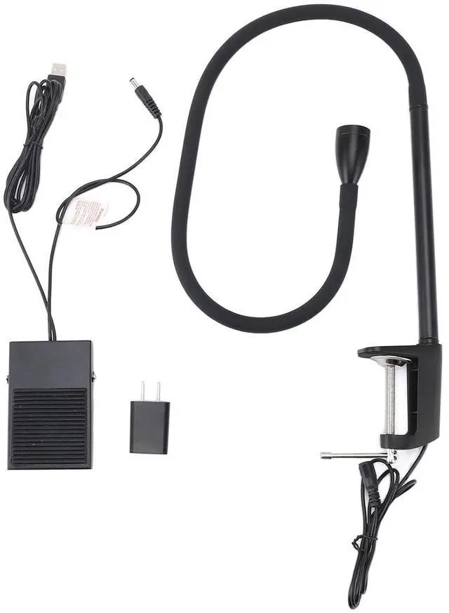 Alt view image 7 of 7 - Portable LED Lash Light With Clamp and Foot Pedal for Eyelash Tech - Gel Curing Lamp and Nails Eyelash Dryer