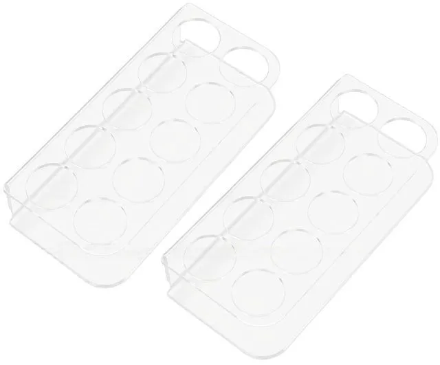 Alt view image 4 of 7 - Peptide Vial Stand Fridge 2 Pack | Acrylic 10 Slot Wall Mounted Storage Rack for Small Vial Holder