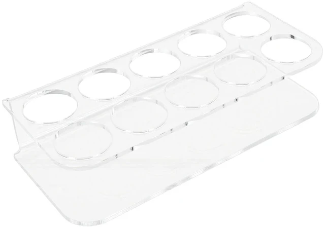 Alt view image 6 of 7 - Peptide Vial Stand Fridge 2 Pack | Acrylic 10 Slot Wall Mounted Storage Rack for Small Vial Holder