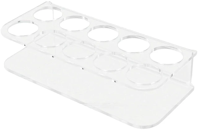 Alt view image 7 of 7 - Peptide Vial Stand Fridge 2 Pack | Acrylic 10 Slot Wall Mounted Storage Rack for Small Vial Holder