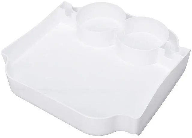Main image of Half Cover Tray Organizer With Cup Holder | For Bogg Bag Large XL, Sturdy ABS Beach Bag Topper Insert For Phones Snacks