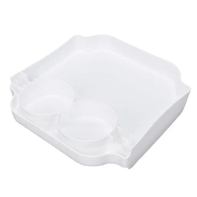 Alt view image 4 of 7 - Half Cover Tray Organizer With Cup Holder | For Bogg Bag Large XL, Sturdy ABS Beach Bag Topper Insert For Phones Snacks