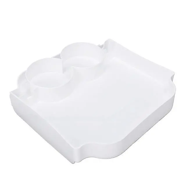 Alt view image 5 of 7 - Half Cover Tray Organizer With Cup Holder | For Bogg Bag Large XL, Sturdy ABS Beach Bag Topper Insert For Phones Snacks