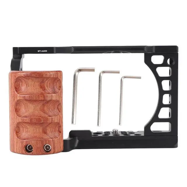 Alt view image 5 of 7 - Camera Cage, Aluminum Camera Cage Extension Frame Snug Fit for 6500