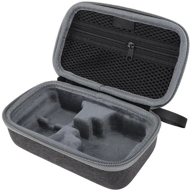 Alt view image 2 of 7 - Action Camera Carrying Case with Hard Shell and Soft Lining - Large Capacity Wearproof Bag for Travel Storage