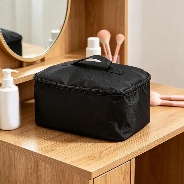 Alt view image 2 of 7 - Nylon Wax Warmer Carry Bag | Protective Storage Case for Digital All in One Waxing Machine with Removable Dividers & Double, 11.81x7.87x5.51in Portable Wax Kit Bag for