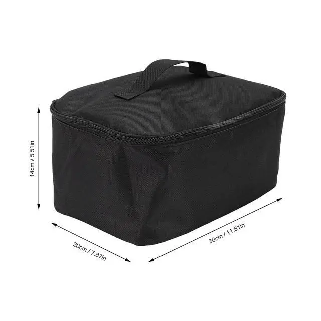 Alt view image 7 of 7 - Nylon Wax Warmer Carry Bag | Protective Storage Case for Digital All in One Waxing Machine with Removable Dividers & Double, 11.81x7.87x5.51in Portable Wax Kit Bag for