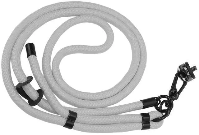 Alt view image 2 of 7 - Action Camera Lanyard for 3/Action 5/ONE X4, Adjustable Arrow Storage Case AntiLost Rope with 1/4" Thread & Cushion Pads (Grey)