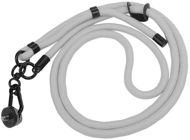 Alt view image 7 of 7 - Action Camera Lanyard for 3/Action 5/ONE X4, Adjustable Arrow Storage Case AntiLost Rope with 1/4" Thread & Cushion Pads (Grey)