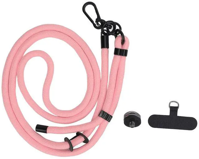 Alt view image 5 of 7 - Action Camera Lanyard for 3/Action 5/ONE X4, Adjustable Arrow Storage Case AntiLost Rope with 1/4" Thread & Cushion Pads (Pinkish)