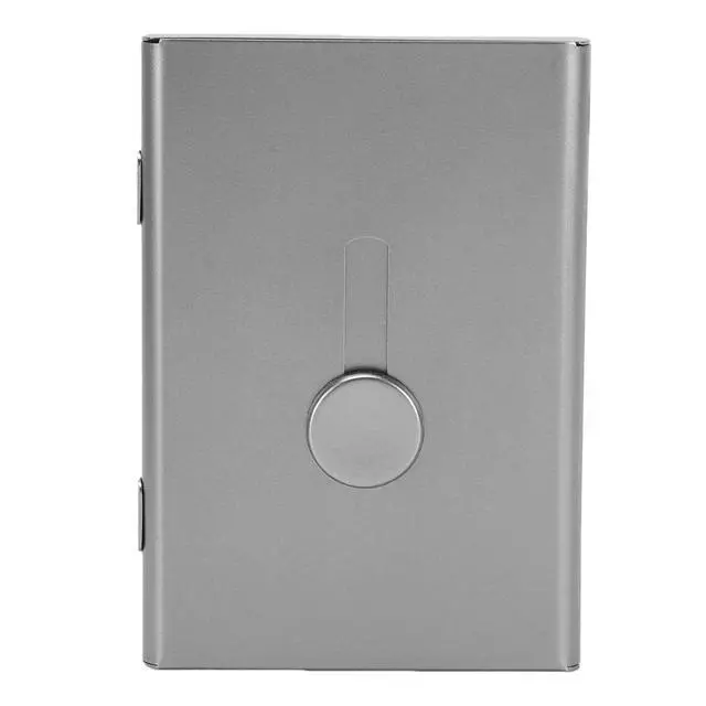 Alt view image 6 of 7 - Anodized Aluminum Card Case | Slim Slide Out Metal Holder Thin Lightweight For Professional Exchanges Meetings (Gray)