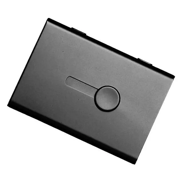 Alt view image 6 of 7 - Matte Black Aluminum Card Case | Slim Spring Push Business Card Holder For Conferences And Networking (Black)
