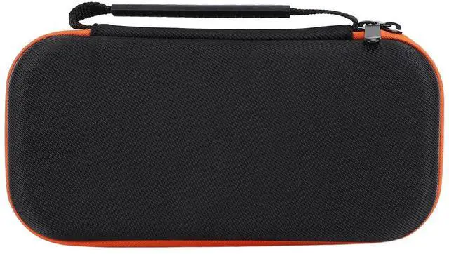 Alt view image 6 of 7 - Portable EVA Hard Case for Dual Microphones, Travel Storage Bag with Handle for Receiver, Adapter & Accessories, Black Microphone Organizer Box