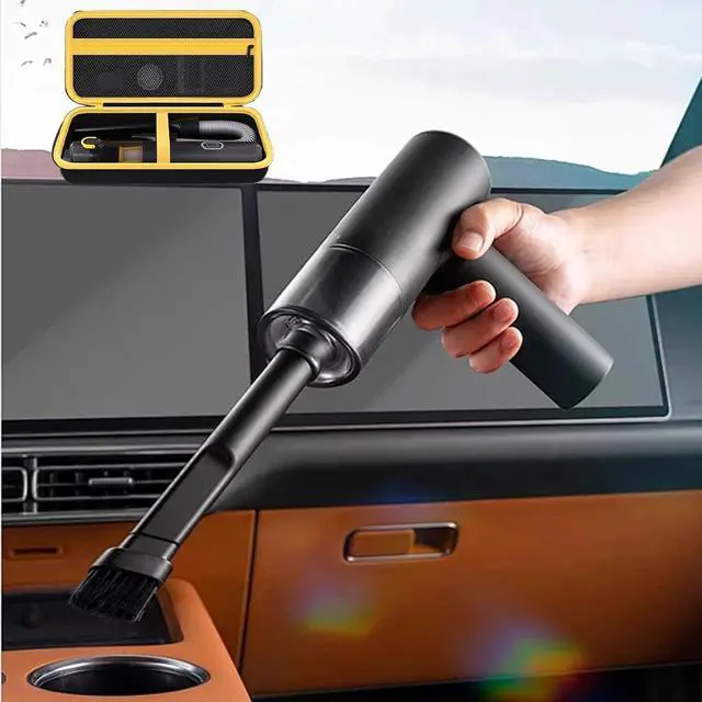 Alt view image 6 of 7 - Black Portable Hard Storage Case, V8 Mate / V10 Mate, Car Vacuum Hard Case, Portable Storage with Removable Divider and Mesh Pocket for Accessoriescases only
