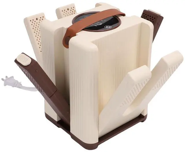 Main image of 6 Arm Portable Shoe Dryer, Foldable Boot Dryer with 30-120Min Timer, 130W Adjustable Air Outlet for Sneakers, Boots, Athletic Shoes, Safe 48C Heating for Travel, Home Use (US Plug)