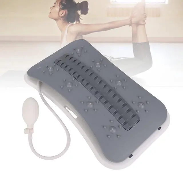 Alt view image 5 of 7 - Lower Back Stretcher, Manual Air Pump Lumbar Stretcher Tool for Fitness Room