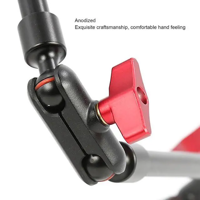 Alt view image 7 of 7 - Upgraded 31in Adjustable Articulating Friction Magic Arm with 1/4in 3/8in Thread & Super Clamp, Camera Mount 360 Degree Rotation for LED Light Microphone Video Rig (31 Inch)