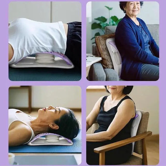Alt view image 6 of 7 - Lower Back Stretcher, Manual Air Pump Lumbar Stretcher Tool for Fitness Room