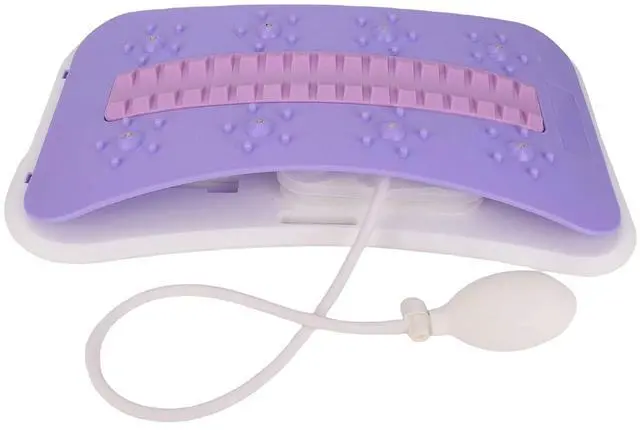 Alt view image 7 of 7 - Lower Back Stretcher, Manual Air Pump Lumbar Stretcher Tool for Fitness Room