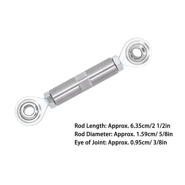 Alt view image 2 of 7 - 2-1/2in Adjustable Tension Rod Strong Practicality, Stainless Steel Tensioning Rod Joint, Alternator Bracket Kit for SBC 350 454 Engine