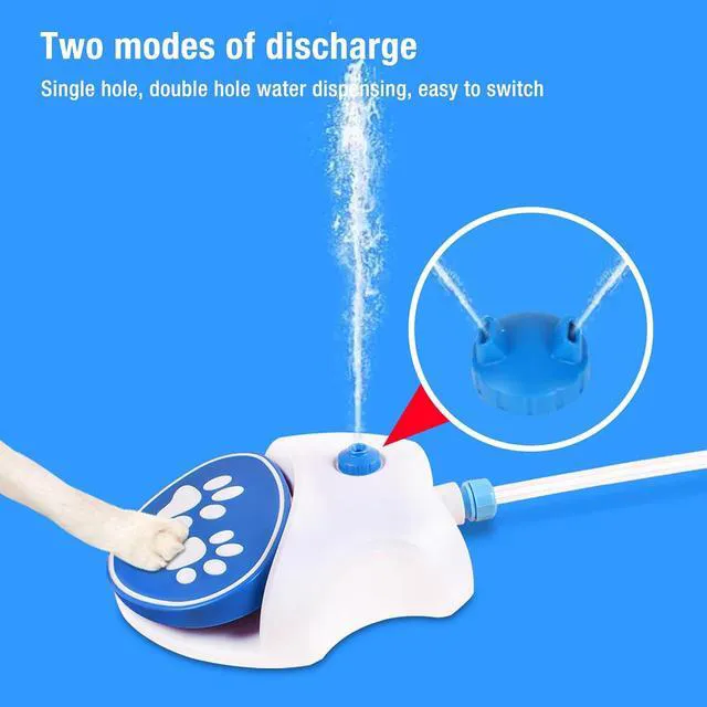Alt view image 2 of 7 - Dog Water Fountain Outdoor Drinking Water Toy, Activated Water Fountain with Hose, Dog Sprinkler Step On, Fun Dog Toys, Outdoor Dog Drinking Water