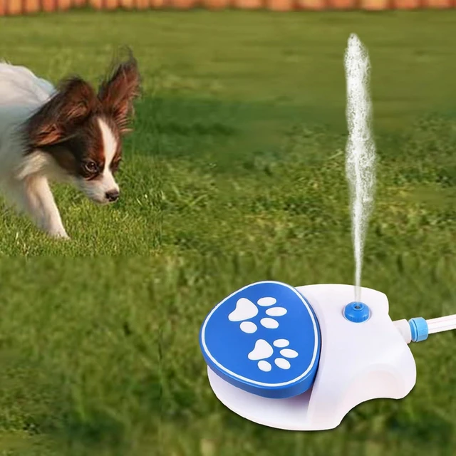 Alt view image 4 of 7 - Dog Water Fountain Outdoor Drinking Water Toy, Activated Water Fountain with Hose, Dog Sprinkler Step On, Fun Dog Toys, Outdoor Dog Drinking Water