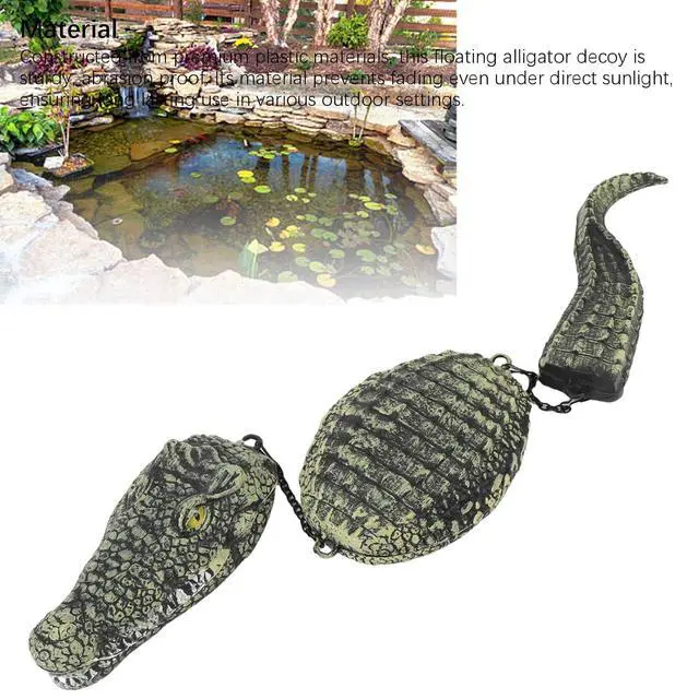 Alt view image 3 of 7 - 32.9Inch Floating , 3 Segmented Floating Pool Float, Realistic Float for Pool, Outdoor Garden Decor & Prank, Duck Deterrents for Pools