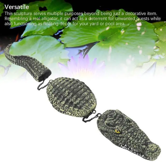 Alt view image 4 of 7 - 32.9Inch Floating , 3 Segmented Floating Pool Float, Realistic Float for Pool, Outdoor Garden Decor & Prank, Duck Deterrents for Pools