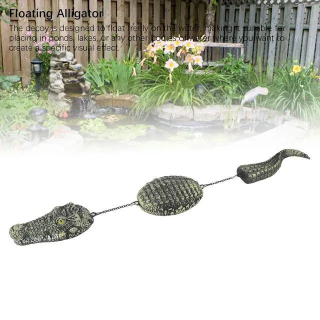 Alt view image 6 of 7 - 32.9Inch Floating , 3 Segmented Floating Pool Float, Realistic Float for Pool, Outdoor Garden Decor & Prank, Duck Deterrents for Pools