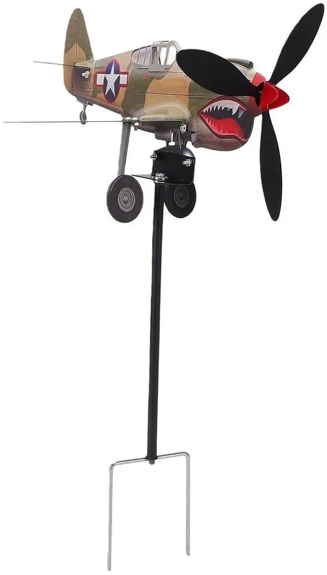 Alt view image 5 of 7 - Weather Proof Wind Sculpture | 3D Garden Windmill Metal Bracket for Outdoor Yard, Kinetic Art Lawn Spinner Smooth Rotation Easy Assembly