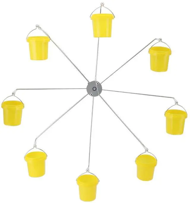 Main image of Ferris Wheel Hummingbird Feeder, Ferris Wheel Bird Feeder, with 8 Buckets for Outdoors, Hummingbird Toy, Squirrel Proof Outdoor Decor