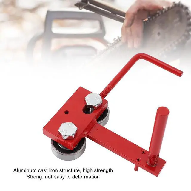 Alt view image 4 of 7 - Chainsaw Bar Rail Tightening Repair Tool - Cast Iron Aluminum Bar Rail Closing Tool Adjustable fit Different Bars, Chainsaw Bar Rail Closing Adjuster Tool