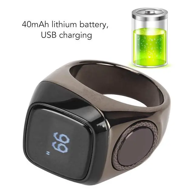 Alt view image 3 of 7 - Finger Tally Counter, Portable Bluetooth Counter with 5 Digit Display, Handheld Number Click Counter, Electronic Counter with Charging Storage Case Support APP
