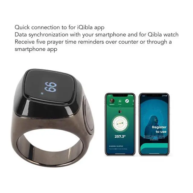 Alt view image 5 of 7 - Finger Tally Counter, Portable Bluetooth Counter with 5 Digit Display, Handheld Number Click Counter, Electronic Counter with Charging Storage Case Support APP