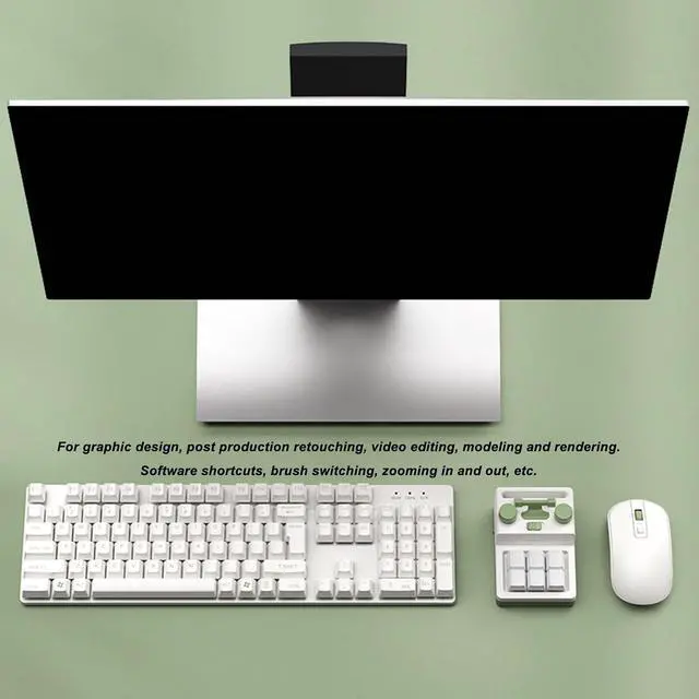 Alt view image 4 of 7 - Mini 6 Key Bluetooth Mechanical Keypad, Multifunctional Shortcut Programmable Macro Keyboard with RGB Lighting Hot Swappable for Gaming