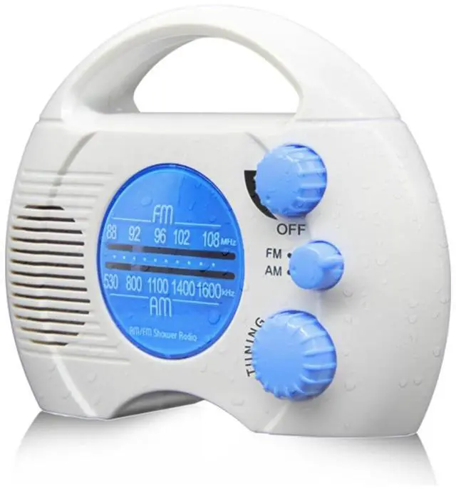Main image of Shower Water Proof, Portable Bathroom AM FM Volume Adjustable, for Home Hot Tub Bathroom Outdoor, Easy Tuning