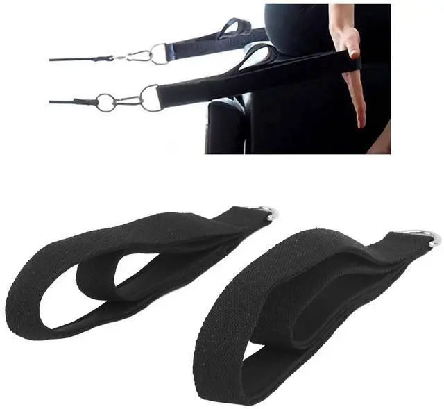 Main image of Modern Pilates Straps - D Ring Double Loop Straps for Home Gym Workouts, Cotton, Adjustable Length, Anti-Slip, Compatible with Most Pilates Beds and Equipment