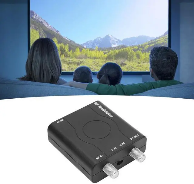 Alt view image 7 of 7 - HDMI RF Modulator Adapter, RF Modulator HDMI Coaxial Converter, Support NTSC Format Output, 1080P PLL Control VHF Working Frequency