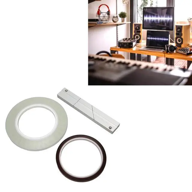 Alt view image 5 of 7 - 1/4 10 Inch Tape Splicing Set, Professional Tape Splicing Block, Splicing Tape Open Reel Audio Splicing Kit for Revoxsonido 1/4 10 Inch Open Reel to Reel Tape Media