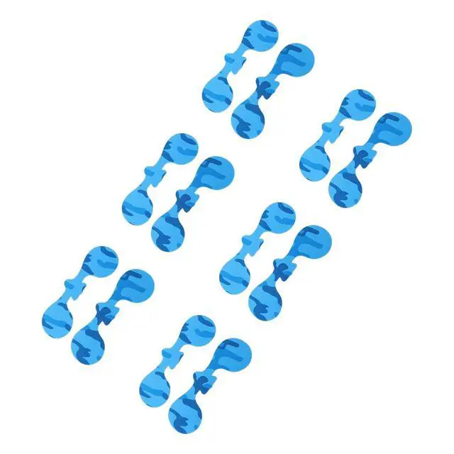 Alt view image 3 of 7 - 12 Antifreeze Face Patches for Men Women, Blue | Breathable PreCut Cold Weather Face Stickers for Skiing & Winter Sports