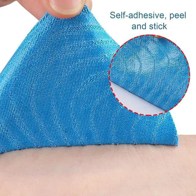 Alt view image 4 of 7 - 12 Antifreeze Face Patches for Men Women, Blue | Breathable PreCut Cold Weather Face Stickers for Skiing & Winter Sports