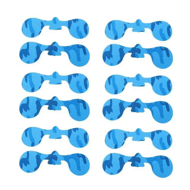Alt view image 5 of 7 - 12 Antifreeze Face Patches for Men Women, Blue | Breathable PreCut Cold Weather Face Stickers for Skiing & Winter Sports