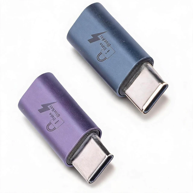 Main image of 2PCS USB C to C Data Blocker, Anti Juice Jacking Refuse Hacking USB Data Blocker Only for Safe Charging, High Charging Efficiency